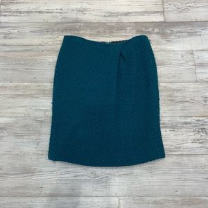 Textured Nubby Wool Mini Skirt